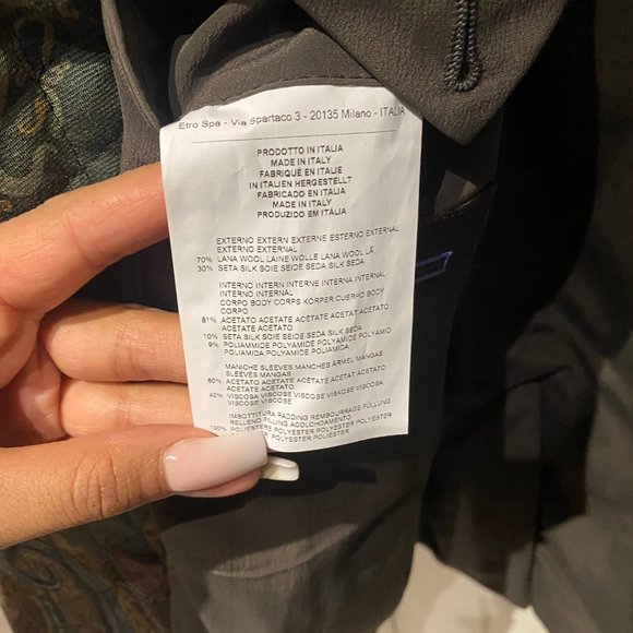 Brand New Never Worn ETRO Blazer Slim Fit - Picture 2 of 3